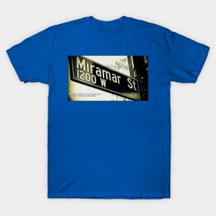 Miramar Street, Los Angeles, California by Mistah Wilson T-Shirt